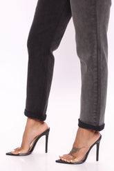 I Got It From My Mama Two Tone Jeans - Black/Grey Ins Street